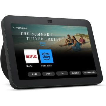 Amazon Echo Show 8 | 3rd generation, HD smart touchscreen with spatial audio, smart home hub and Alexa-Charcoal