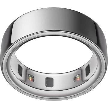 Oura Ring 4, Smart Ring, Size Before You Buy, Smart Sensing, Health Tracking, Android and Apple Compatible-Silver-4