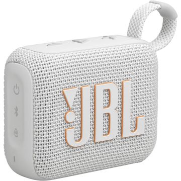 JBL GO 4 – Ultra-Portable Bluetooth Speaker with AURACAST, Powerful Sound, 15H Playtime & Sleek Design-White