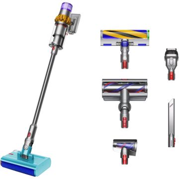 Dyson V15s Detect Submarine Wet & Dry Vacuum Cleaner | Fluffy Optic Cleaner Head | Digital Motorbar Cleaner Head | 3-in-1 Cleaning Power