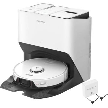 Roborock S8 Pro Ultra Robotic Vacuum And Mop, Auto-Drying, Self-Washing, Liftable Dual Brush And Sonic Mop, 6000Pa Suction, Self-Refilling, Self-Emptying, Reactive 3D Obstacle Avoidance 350 ml-White