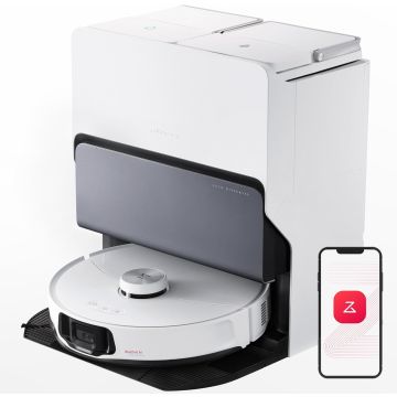 Roborock S8 MaxV Ultra Robot Vacuum & Sonic Mop, 10000 Pa Suction, Corner to Edge Deep Cleaning, Hot Air Self-Drying, Auto Empty & Refill, Detergent Dispenser, Obstacle Avoidance