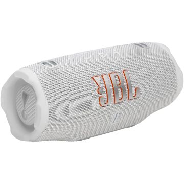 JBL Charge 6 Portable Bluetooth Speaker with Power Bank & Auracast-White