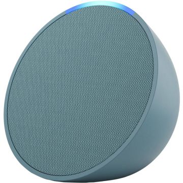 Echo Pop | Full sound compact Wi-Fi &amp; Bluetooth smart speaker with Alexa | Use your voice to control smart home devices, play music or the Quran, and more (speaks English &amp; Khaleeji)-Midnight Teal