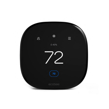 Ecobee Smart Thermostat Enhanced 6th Gen Without Sensor EB-STATE6L-01 - Black - TDRA Approved