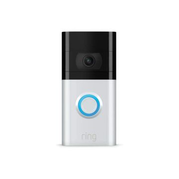 Ring Video Doorbell 3 1080p HD Video Two way Talk - Satin Nickel